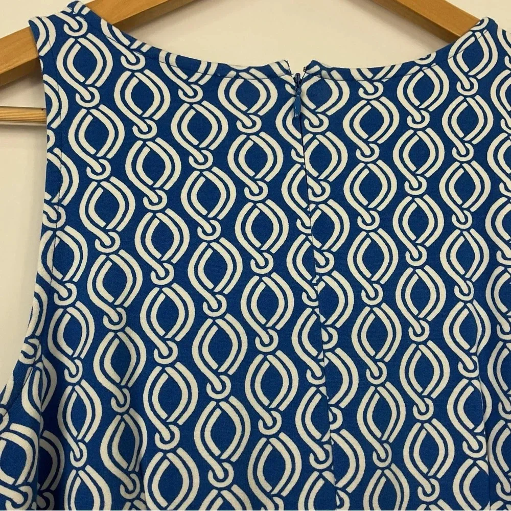 Ann Taylor Chain Print Sleeveless Dress Womens Size Small‎